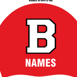 Set of 2 two color silicone caps with names- Bernards