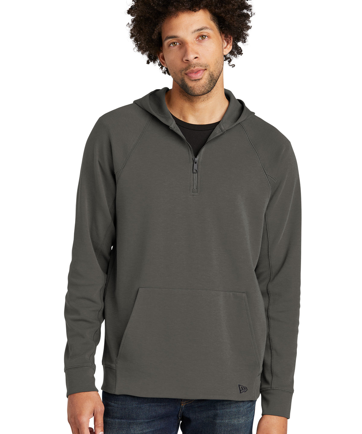 New Era Quarter Zip with Team logo- Graphite- SAY National Team