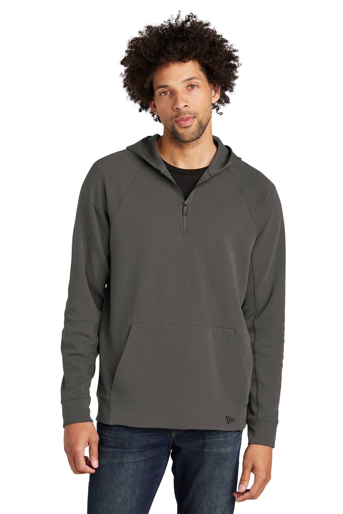New Era Quarter Zip with Team logo- Graphite- SAY National Team