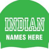 Set of two silicone team caps with swimmer name - Indian Lake