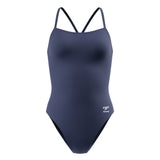 Speedo V back Female Suit (Mature Cut) navy with Team Logo- SAY