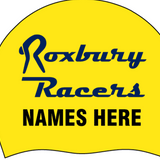 Set of Two Silicone Team Caps with Swimmer Names- Roxbury Racers