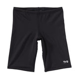 TYR Black Male Jammer with Team Logo- WEY