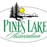 One Color Silicone Team Caps- Green Cap with White Print- Pines Lake