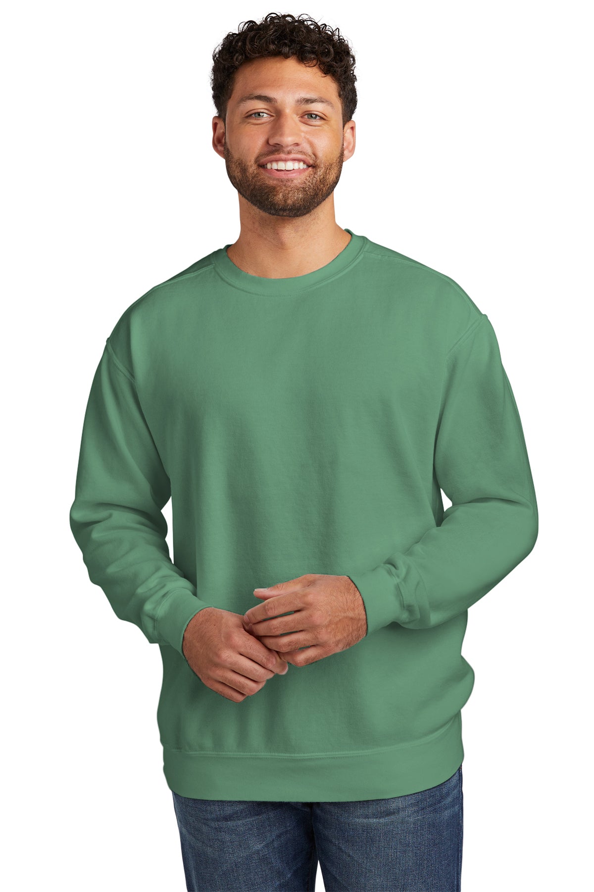 Comfort Colors Crew Neck Sweatshirt with McCool Logo- McCool Clan