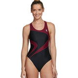 TYR Alliance T Splice Maxfit- Blk/Burg- Newton Swim Team