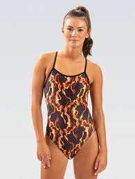 Dolfin Vapor Female V Back  Org/blk- Lake Tamarack