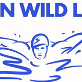 Set of Two Royal Blue Silicone Team Caps with Swimmer Names- Glenwild Lake