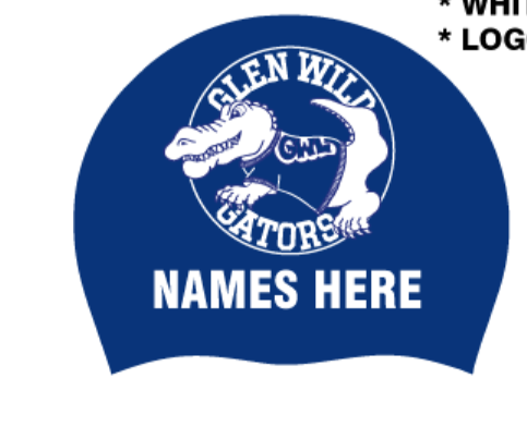 One Color Silicone Team Caps with names- Glen Wild