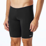 TYR Black Durafast Jammer with Team Logo- WEY
