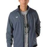 Speedo Men's Tech Warm Up Jacket- Black- WEY