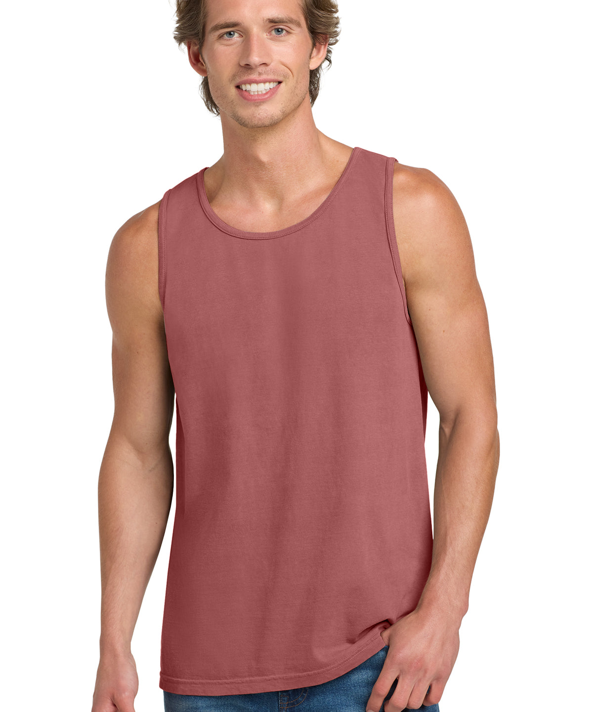 Men's Tank Top- Red- SAY
