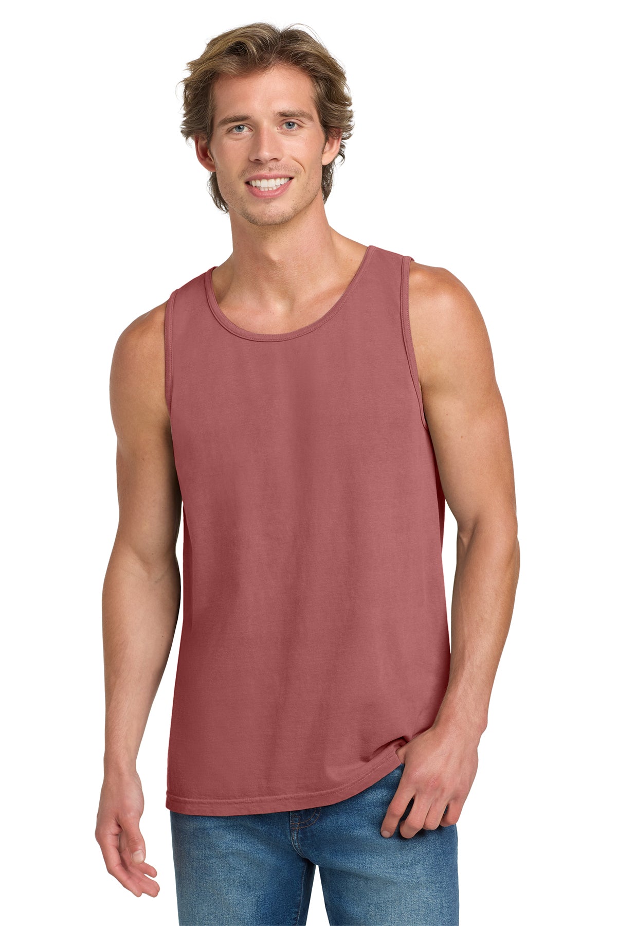 Men's Tank Top- Red- SAY