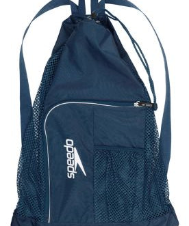 Speedo Navy Deluxe Mesh Bag- Mt Lakes Swim Team