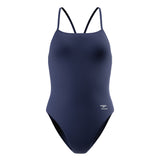 Speedo Turnback Female Suit(modest cut) Navy with Team Logo- SAY