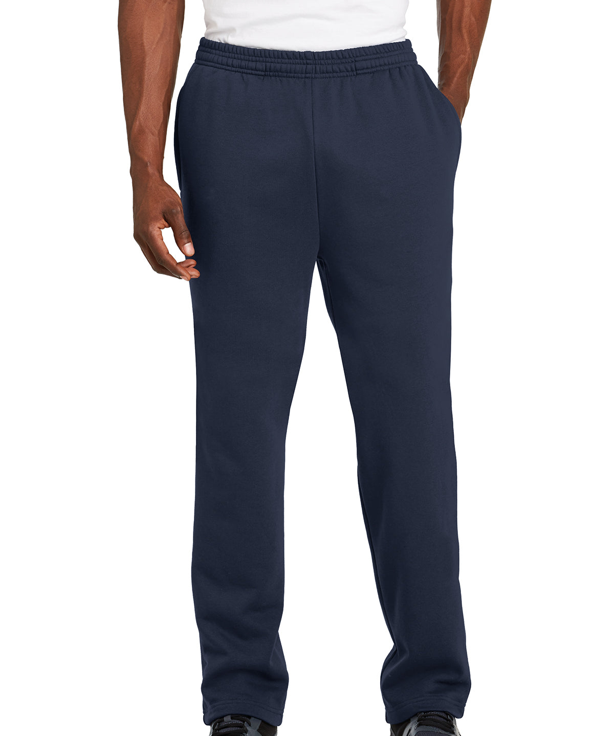 Sport Tek Open Bottom Sweatpants - Navy- Say National Team