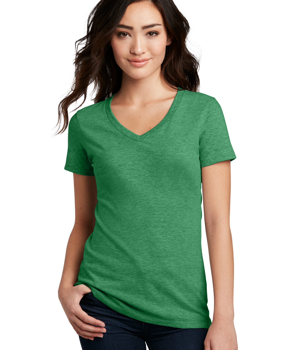 Women's V Neck Tee Shirt with McCool Logo- McCool Clan